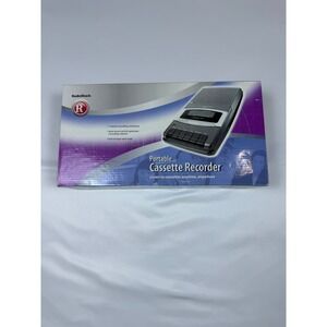 RadioShack Portable Cassette Tape Recorder 14-1117 Black Silver New In Box